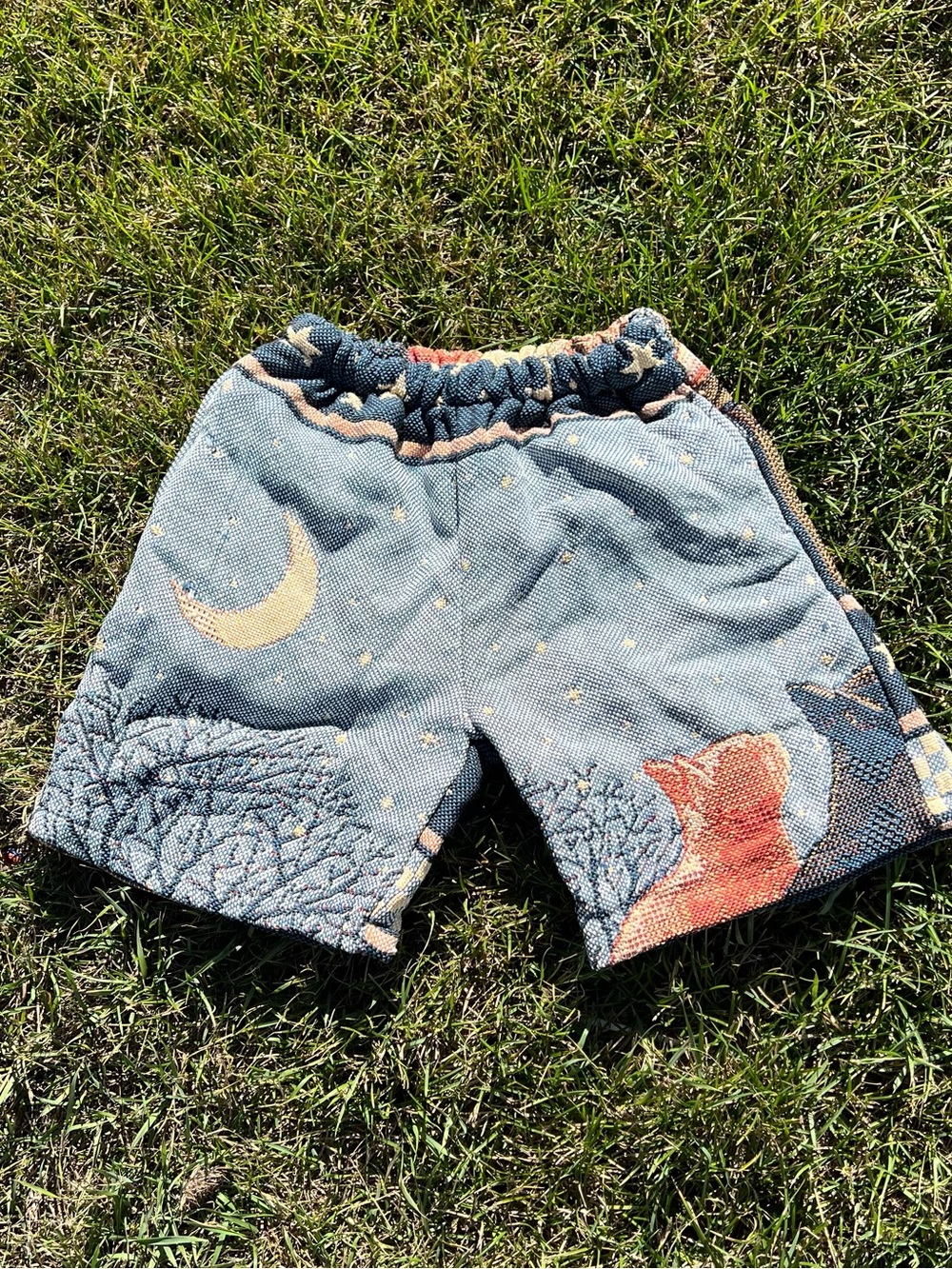 Upcycled Cotton Tapestry Shorts